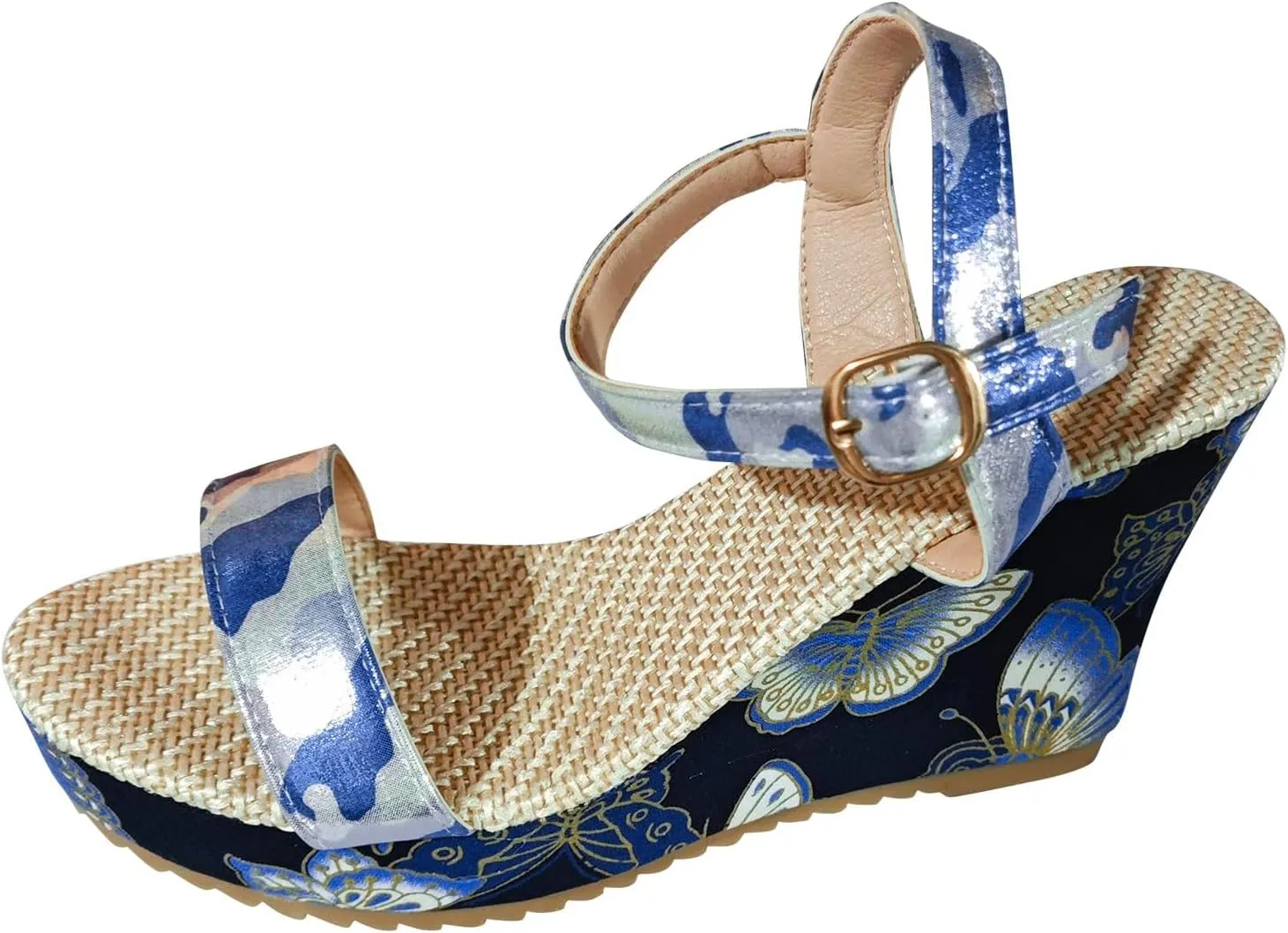 Arch Support Thick Bottom Sandals for Women Ankle Elastic Jeweled Bohemian Sandal Party Sandals for Women