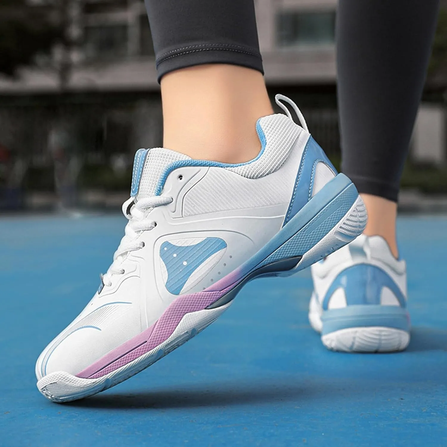 Badminton Shoes Mens Lightweight Fashion Pickleball Sneakers Anti-Slip Comfortable for Squash Volleyball Court Training