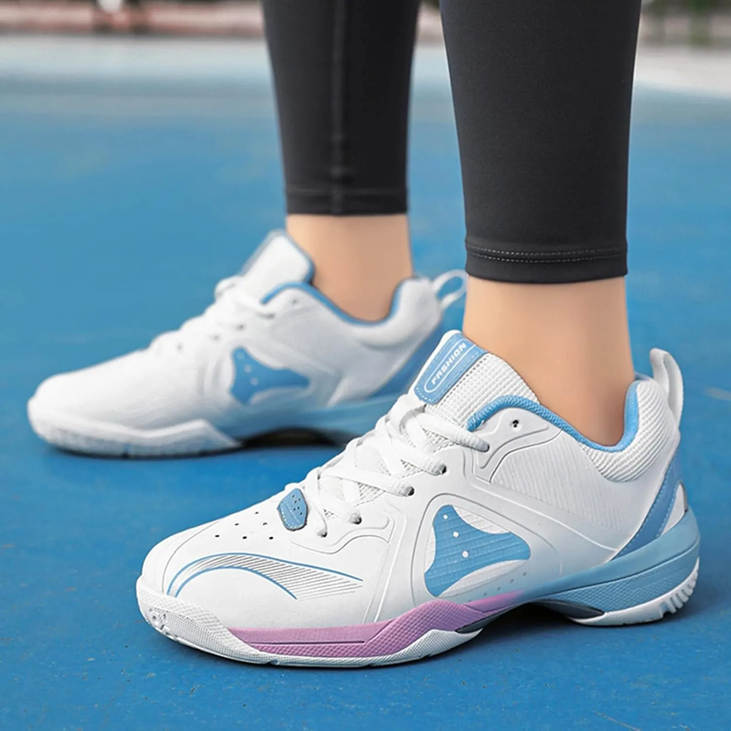 Badminton Shoes Mens Lightweight Fashion Pickleball Sneakers Anti-Slip Comfortable for Squash Volleyball Court Training