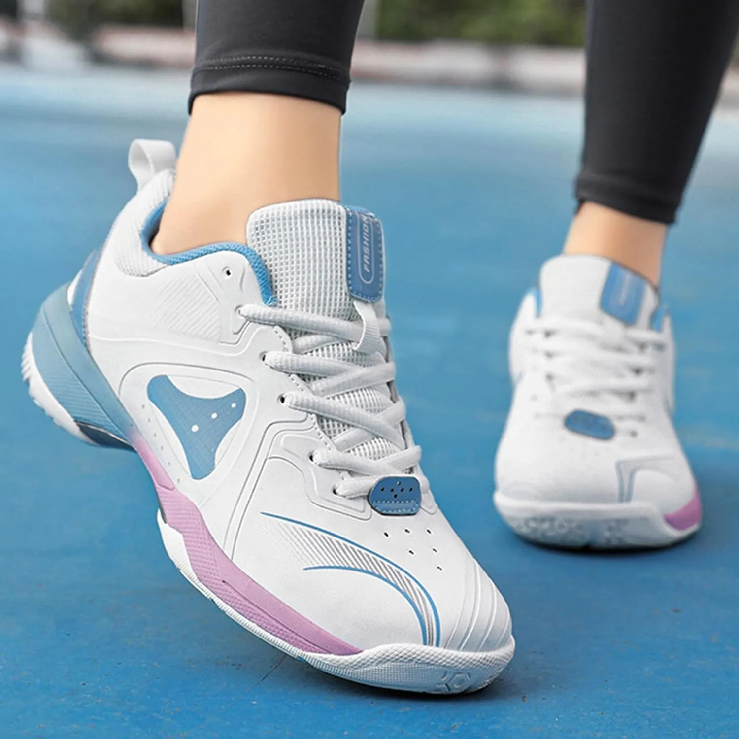 Badminton Shoes Mens Lightweight Fashion Pickleball Sneakers Anti-Slip Comfortable for Squash Volleyball Court Training