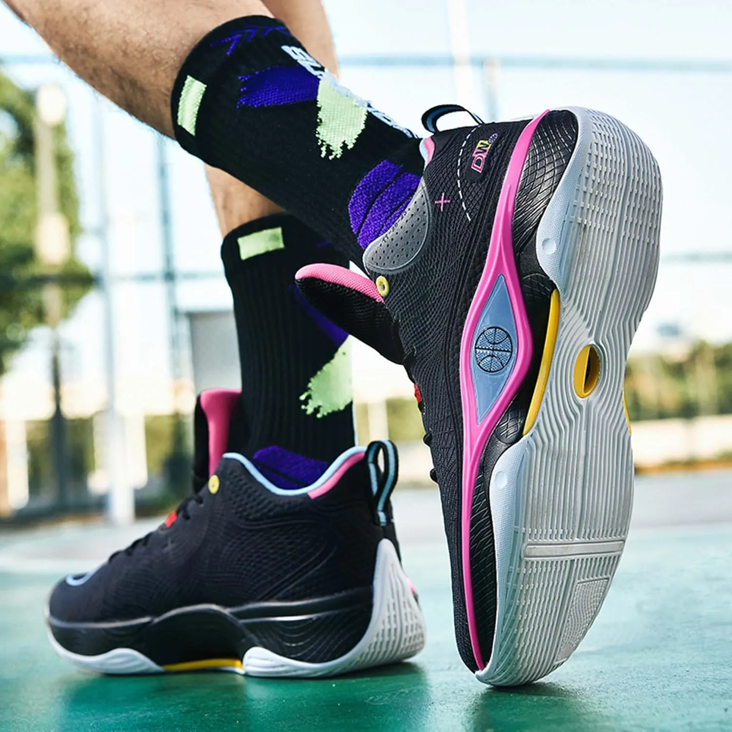 Breathable Cushioning Youth Basketball Shoes Couple Fashion Sports Basketball Shoes