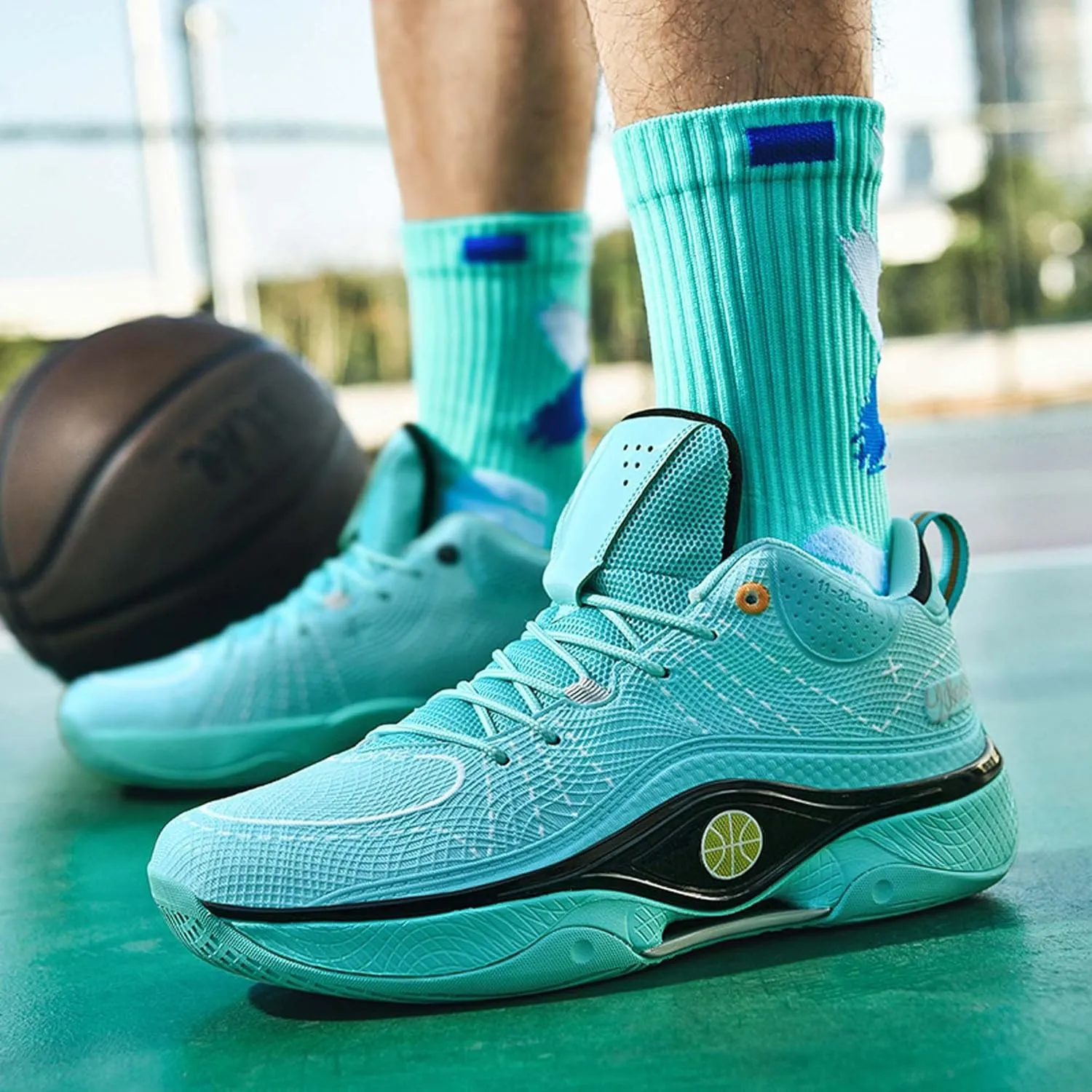 Breathable Cushioning Youth Basketball Shoes Couple Fashion Sports Basketball Shoes