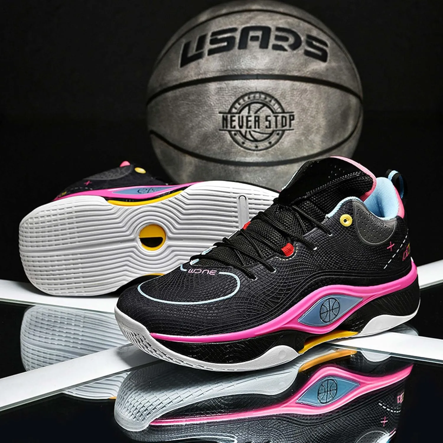 Breathable Cushioning Youth Basketball Shoes Couple Fashion Sports Basketball Shoes