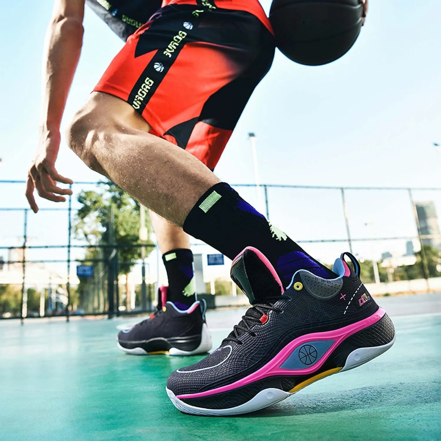 Breathable Cushioning Youth Basketball Shoes Couple Fashion Sports Basketball Shoes