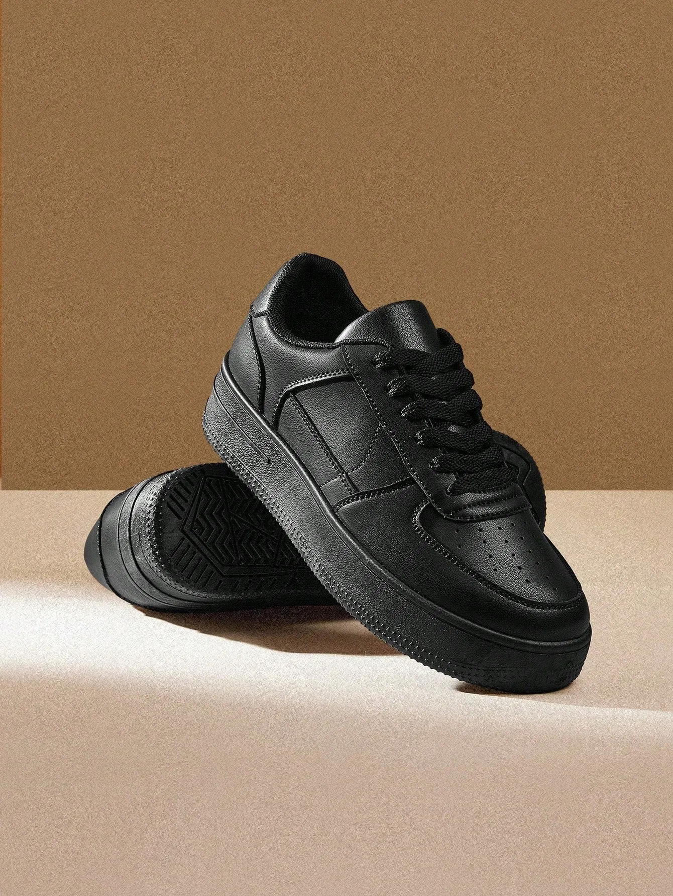 CUCCOO EASI Spring And Autumn Fashionable Thick-Soled Women's Casual Shoes With Increased Height, Front Tie, Waterproof Platform, White Color School Supplies Back To School