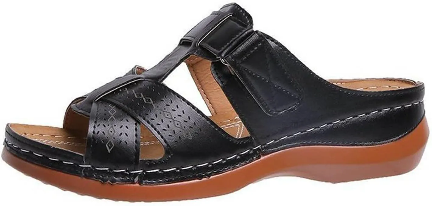 Fashion Wedge Sandals for Women Summer Beach Walking Cushion Sandals Breathable Casual Slides Sandal