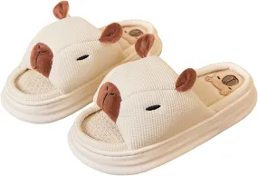 Gaolinci Cartoon Animal Shape Slippers, Womens Four Seasons Home Linen Slippers
