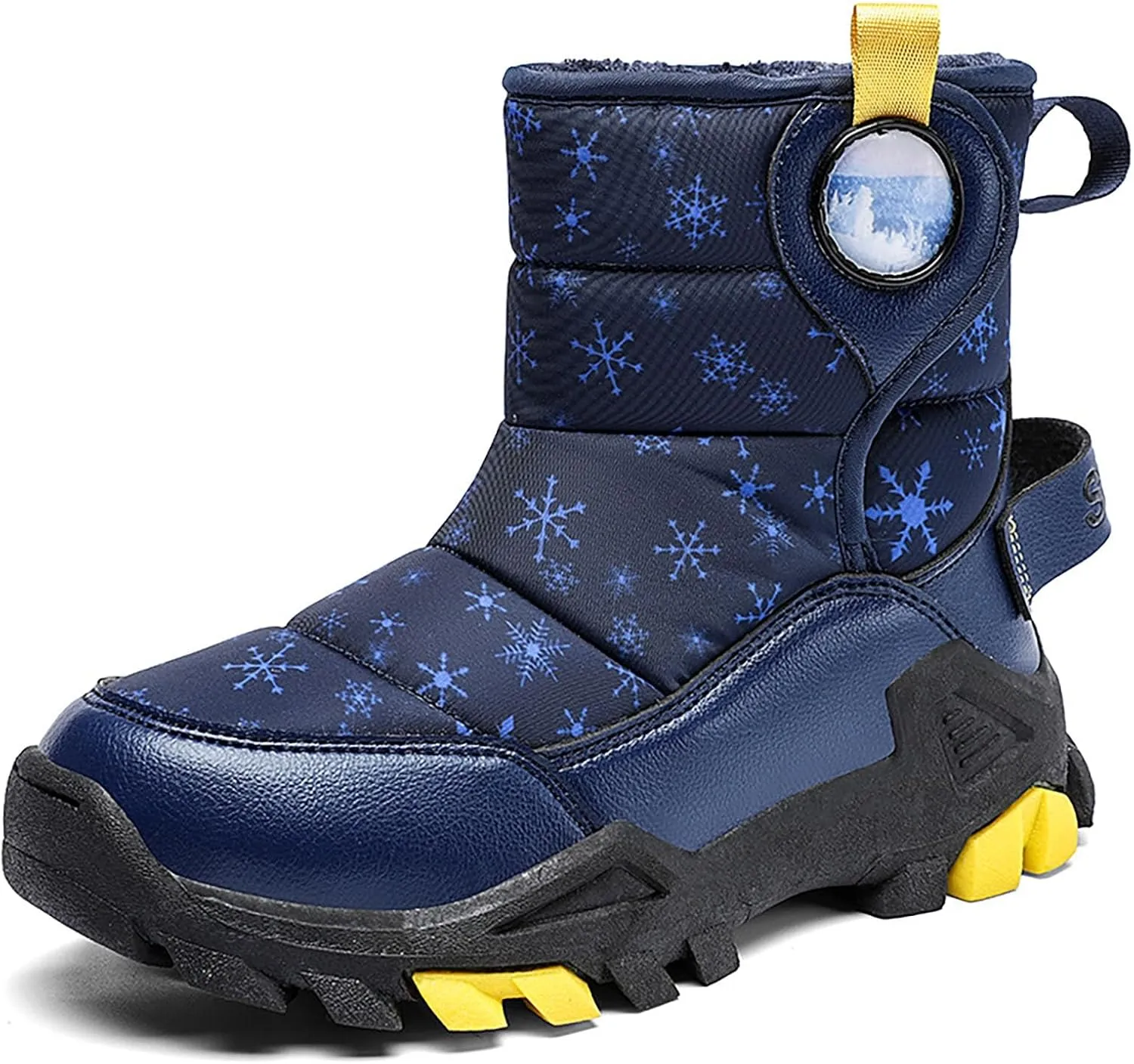 Girls Boys Snow Boots Outdoor Warm Comfortable Non Slip Mid Calf Padded Small Big Kids Winter Shoes Toddler Shoes Winter