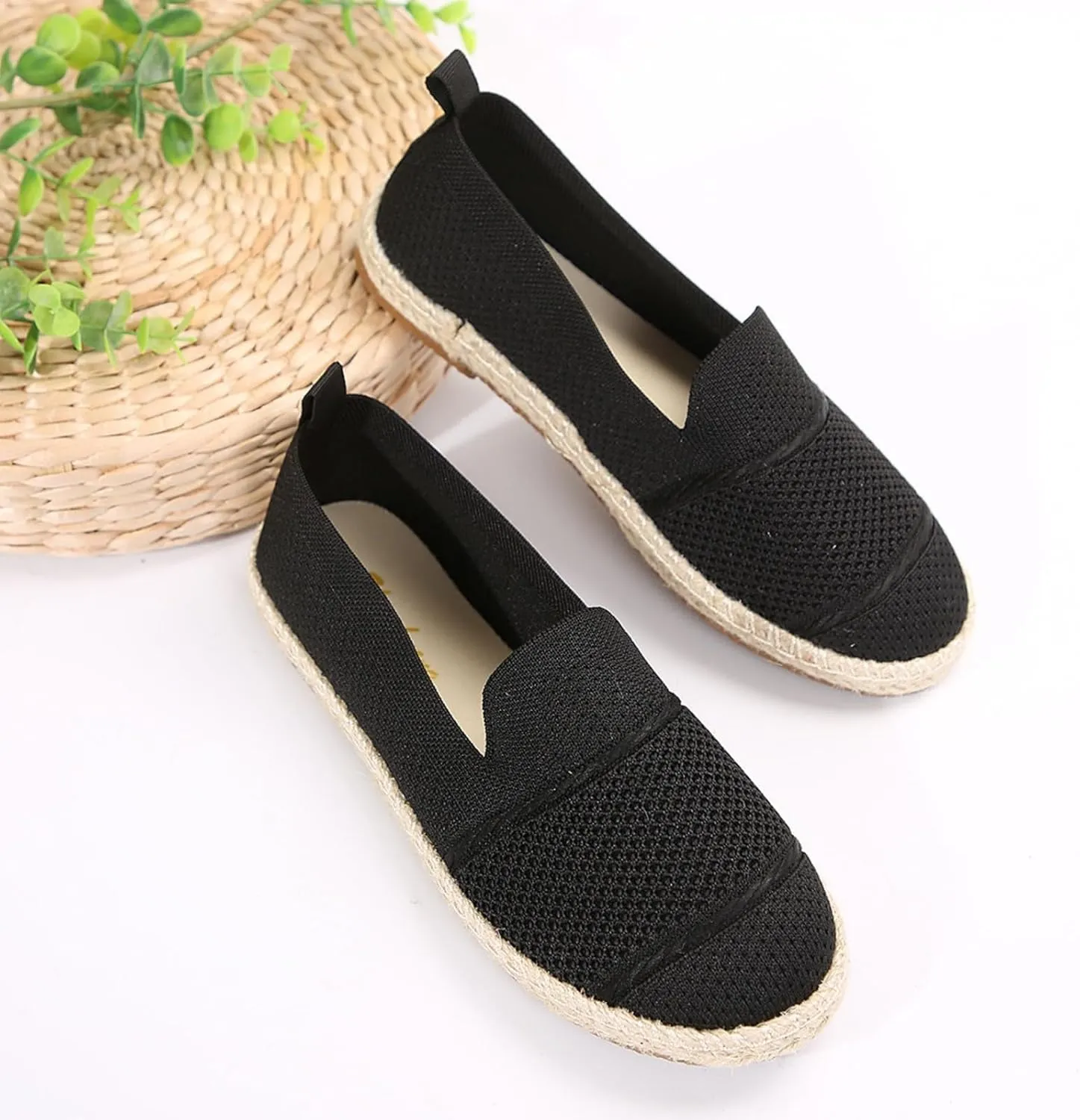 Ladies Slip on Loafer Shoes Womens Flats Dress Shoes Casual Comfortable Mesh Breathable Slip on Shoes Walking Sneakers