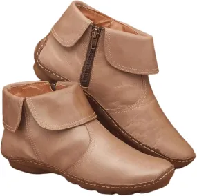 Ladmiple Ankle Boots For Women Dressy Casual Side Zipper Western Fashion Cowgirl Cowboy Short Booties Walking Shoes