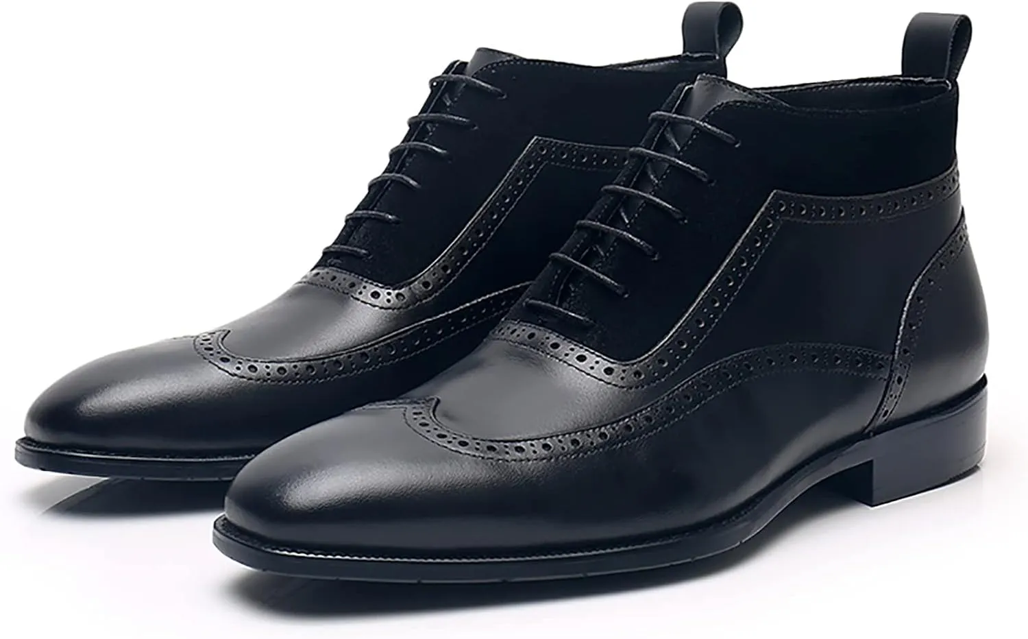 Leather Dress Shoes for Mens Leather Formal Casual Slip On Driving Shoes Business Men's Boat Casual Walking Shoes Handmade Moccasin Dress Shoes,Black,9.5US/44EU