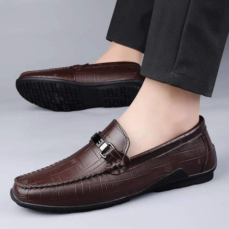 Men's Casual Business Oxford Derby Leather Dress Shoes for Men