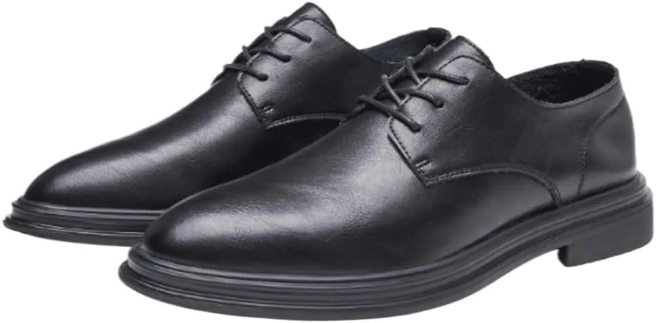 Men's Oxford Dress Shoes, Formal Leather Shoes for Men, Comfort Orthopedic Wedding Shoes, Breathable Soft Bottom Black Leather Shoes, Business & Casual Shoes for Men