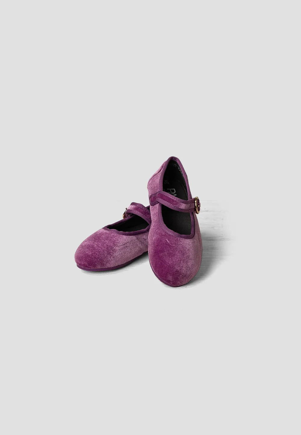 MINI MARY JANE VELVET AMETHYST