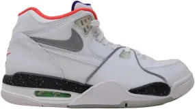 Nike Men's Air Flight 89 Basketball Shoes, White/Silver-White, 10 M US