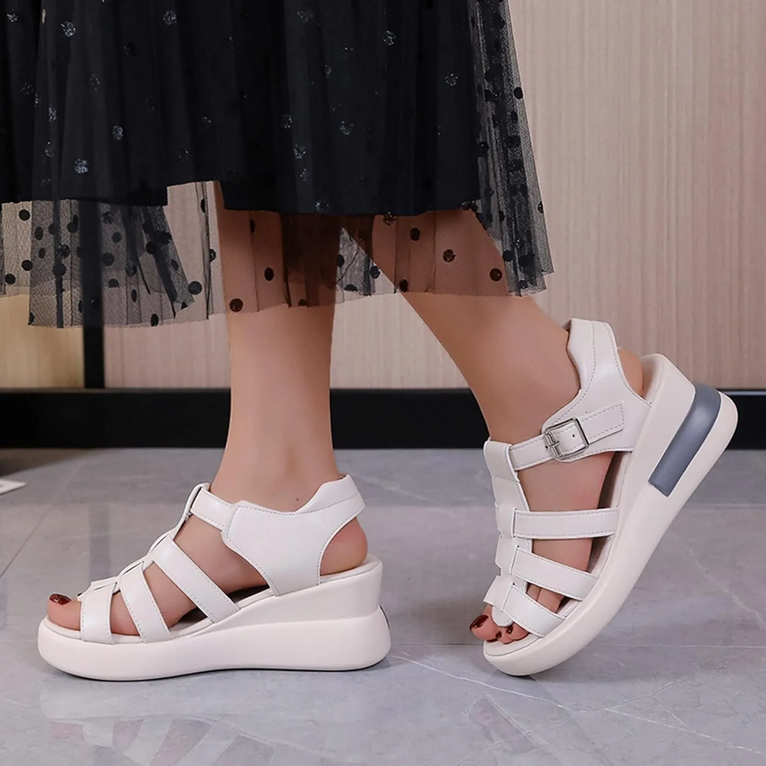 Non Slip Wedge Sandals for Women Summer Platform Comfortable Low Wedges Sandal Party Sandals for Women