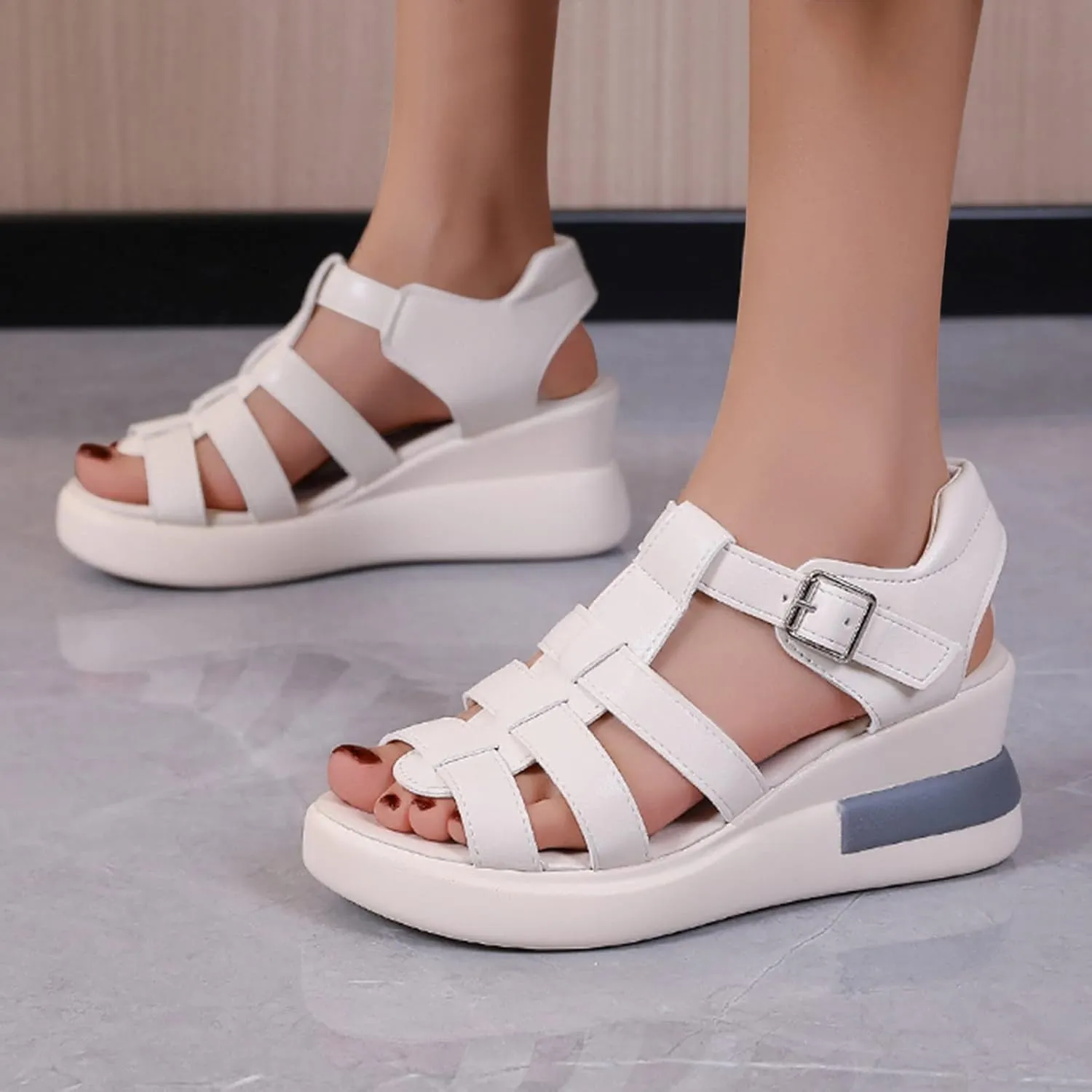 Non Slip Wedge Sandals for Women Summer Platform Comfortable Low Wedges Sandal Party Sandals for Women