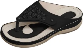 Orthopedic Sandals for Women Arch Support Wedge Flip Flops Y2k Summer Dressy Comfortable Sandals Cushion Footbed Platform Sandal Non-Slip Beach Shoes