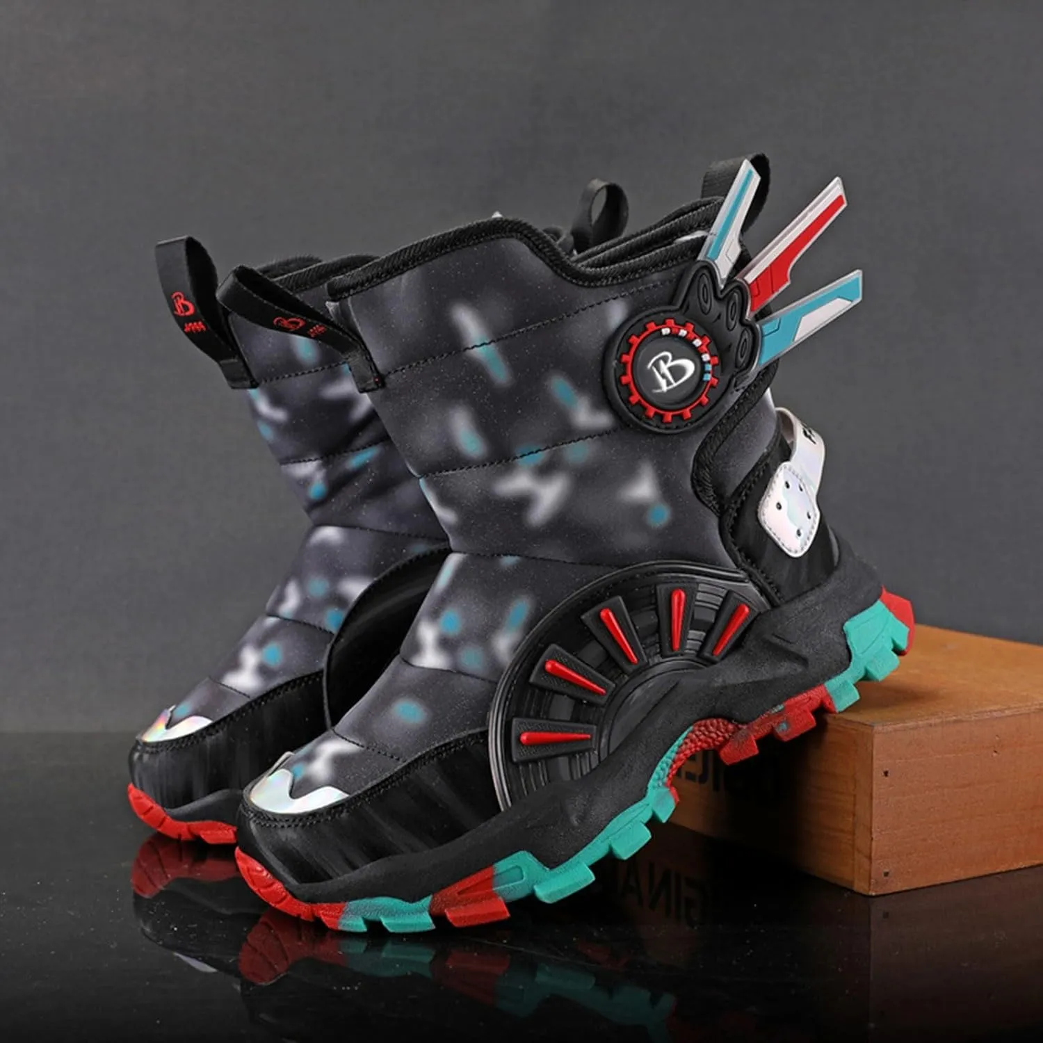 Platform Snow Boots For Girl Insulated Cold Weather Boots Boy Warm Boots With Plush Lined Winter Boots