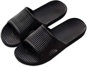 Shower Slippers for Women Men, Quick Drying Lightweight Non Slip Open-toe EVA Travel-friendly Breathable Shoes Slide Slippers for Bathroom,House Slipper,Outdoor