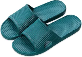 Shower Slippers for Women Men, Quick Drying Lightweight Non Slip Open-toe EVA Travel-friendly Breathable Shoes Slide Slippers for Bathroom,House Slipper,Outdoor