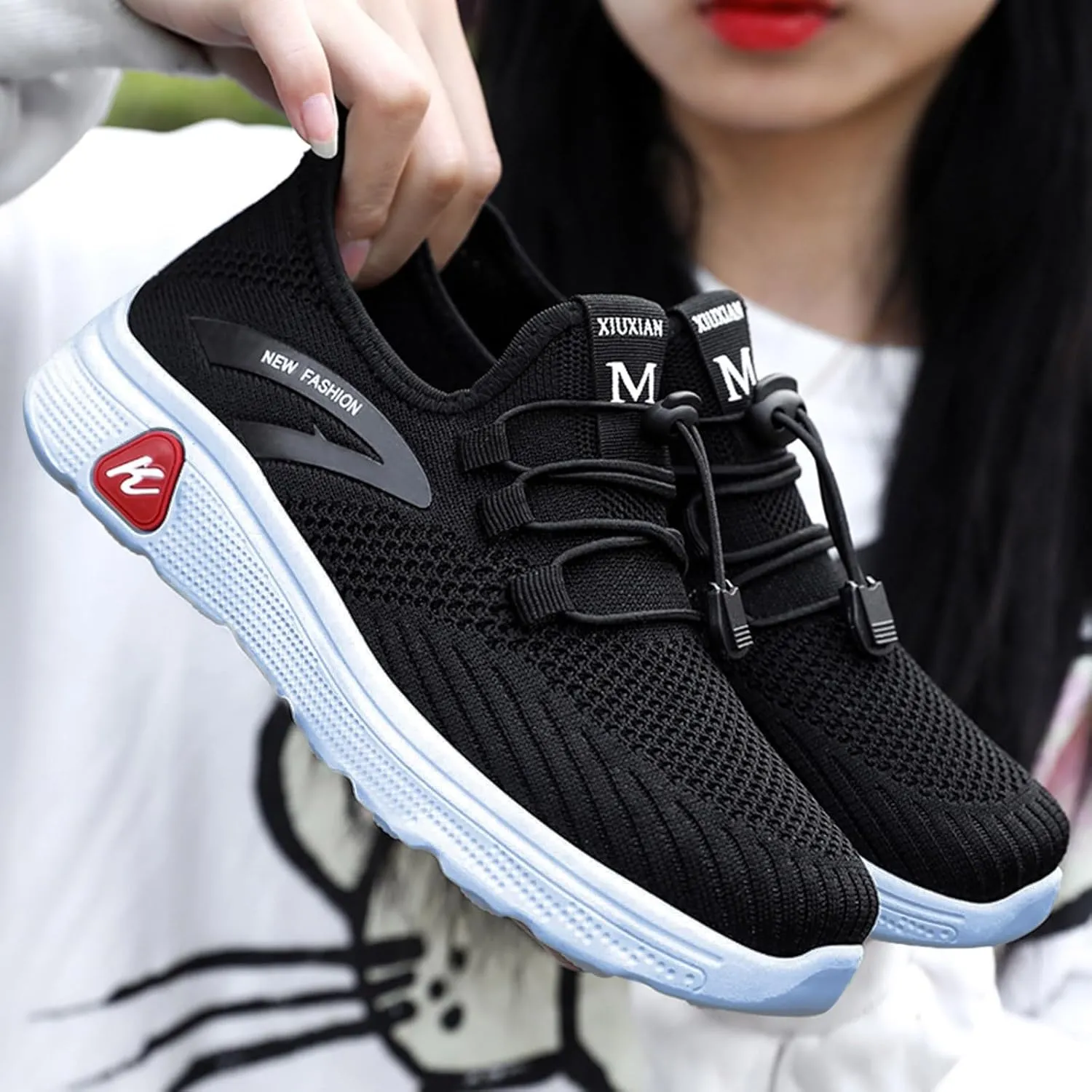 Women Lightweight Slip On Shoes Casual Comfortable Walking Sneakers Canvas Flats Non Slip Breathable Loafers