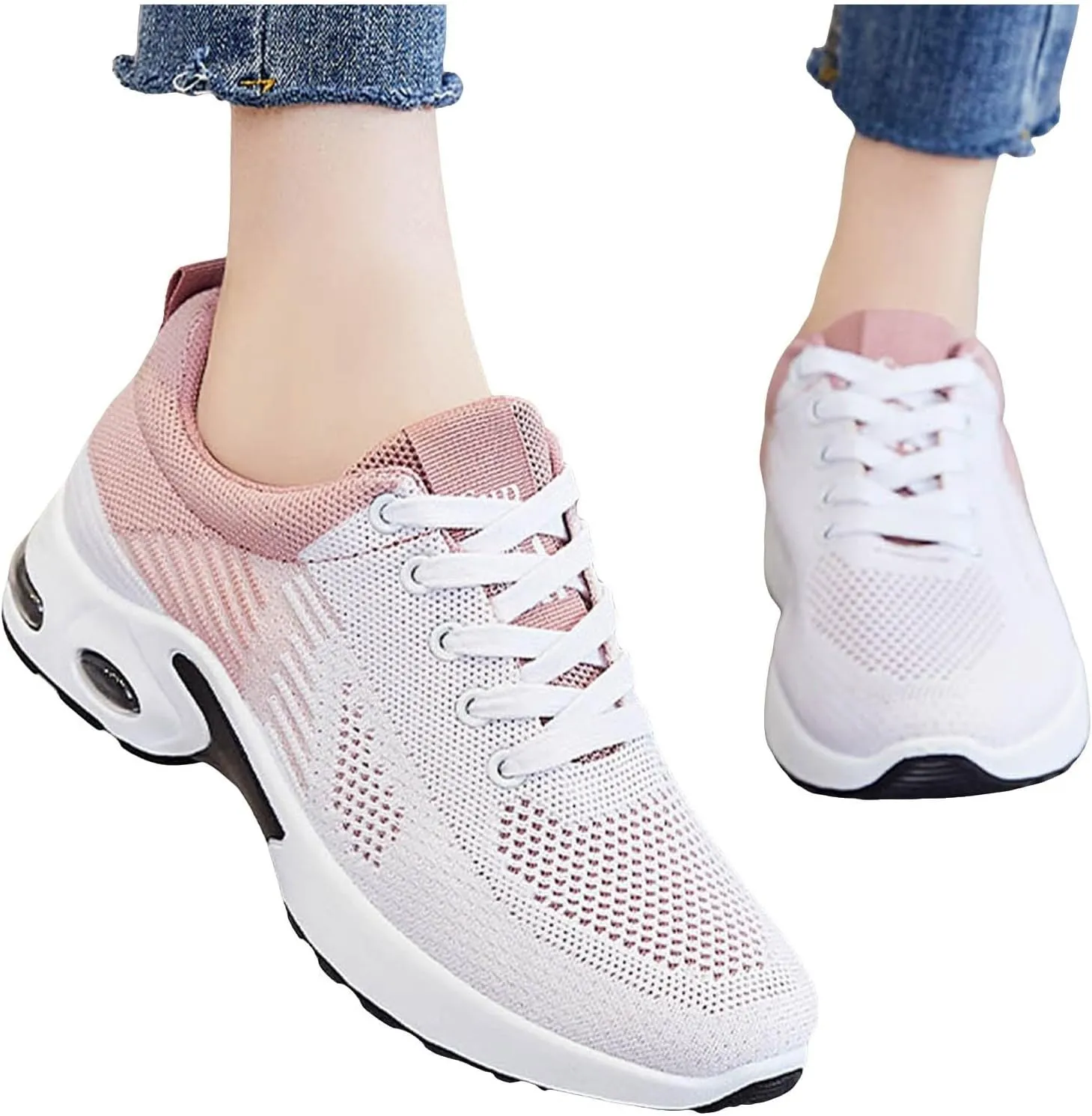 Women Orthopedic Sneakers Stylish Walking Shoes Non Slip Running Shoes Mesh Air Cushion Sneakers Comfortable Shoes