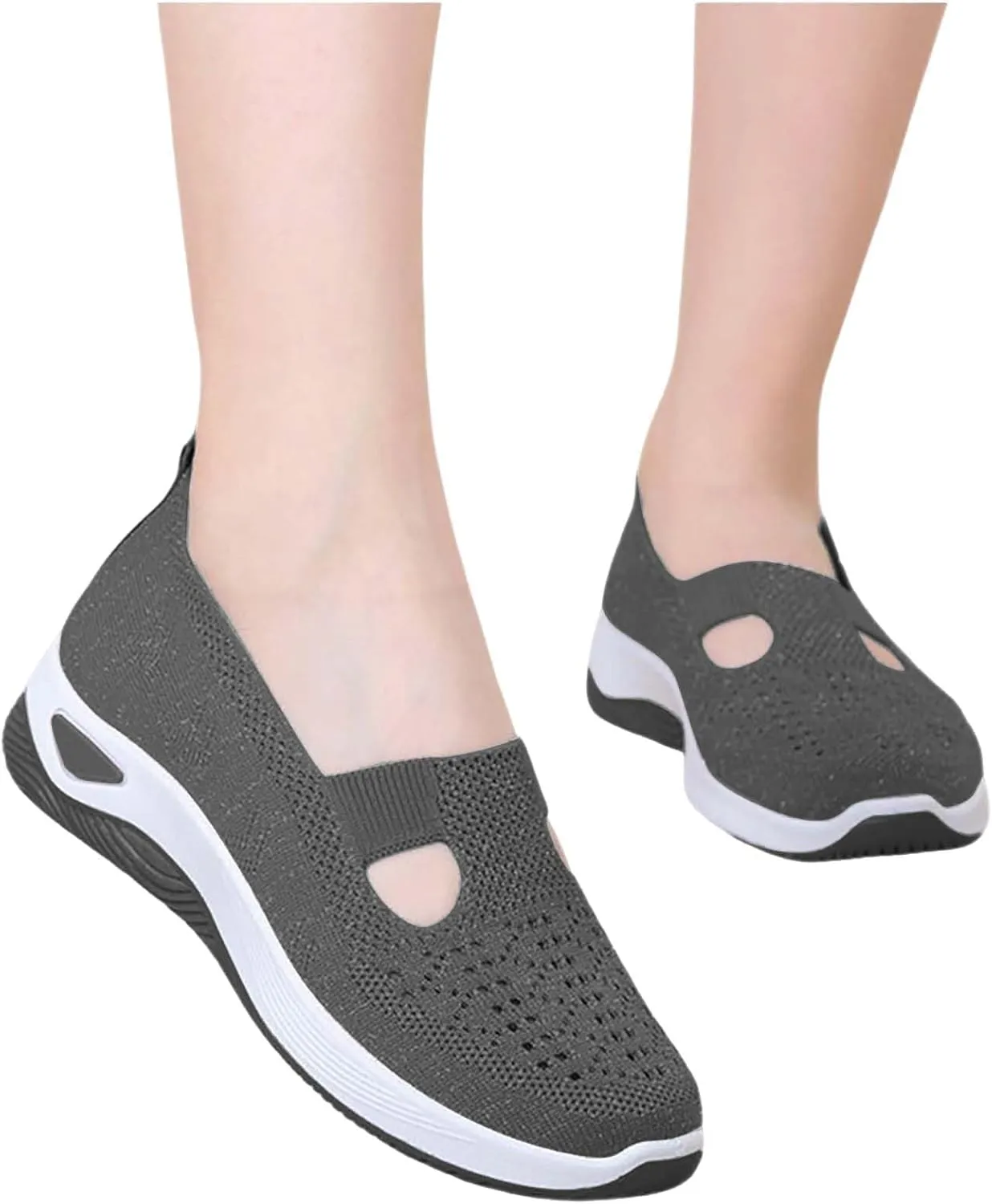 Women Walking Shoes Sock Sneakers Slip-On Breath Tennis Shoes Womens Loafers Dressy Casual Shoes High Top Sneakers Steel Toe Tennis Shoe Cross Trainer Shoe