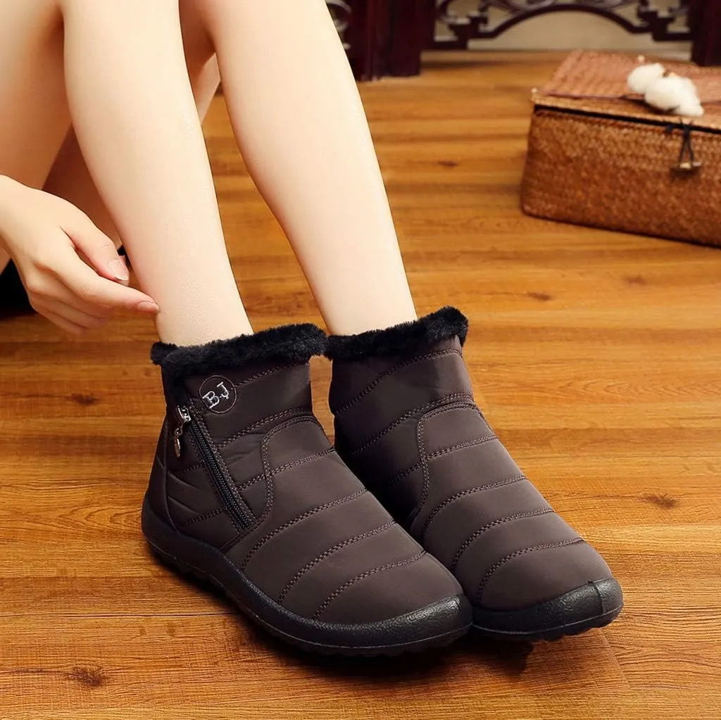 Women Winter Boots Waterproof Short Snow Boots Ladies Womens Snow Boots Winter Fur Lined Ankle Boot Snow Boot for Women Short Platform Boots Men Mens Snow Booties