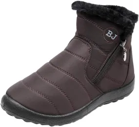 Women Winter Boots Waterproof Short Snow Boots Ladies Womens Snow Boots Winter Fur Lined Ankle Boot Snow Boot for Women Short Platform Boots Men Mens Snow Booties
