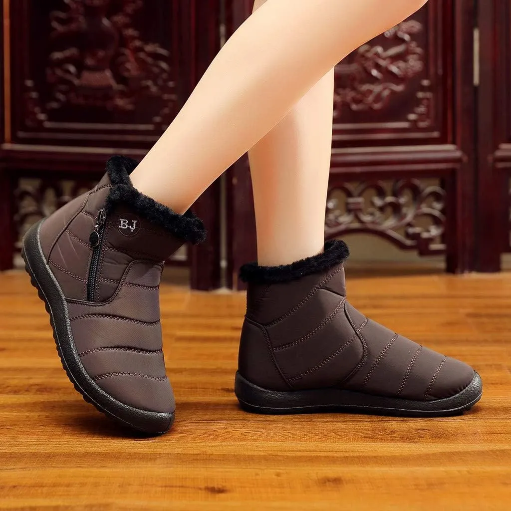 Women Winter Boots Waterproof Short Snow Boots Ladies Womens Snow Boots Winter Fur Lined Ankle Boot Snow Boot for Women Short Platform Boots Men Mens Snow Booties