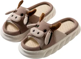 Women's Cute Animal Pig Slippers - Soft, Cosy Four Seasons Home Linen Slippers