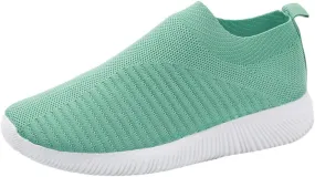 Women's Lightweight Slip On Walking Running Shoes Slip On Shoes Women Sports Casual Shoes for Fall Women's Fashion Sneakers Platform Tennis Shoe Trainers Shoe