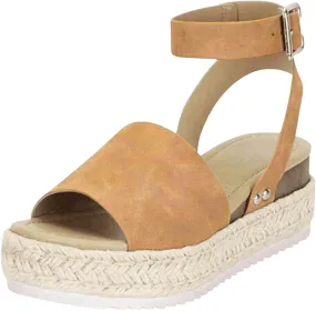 Womens Platform Ankle Strap Sandals Leopard Print Shoes Flatform Wedge Espadrilles Casual Comfortable Dressy Summer Shoes