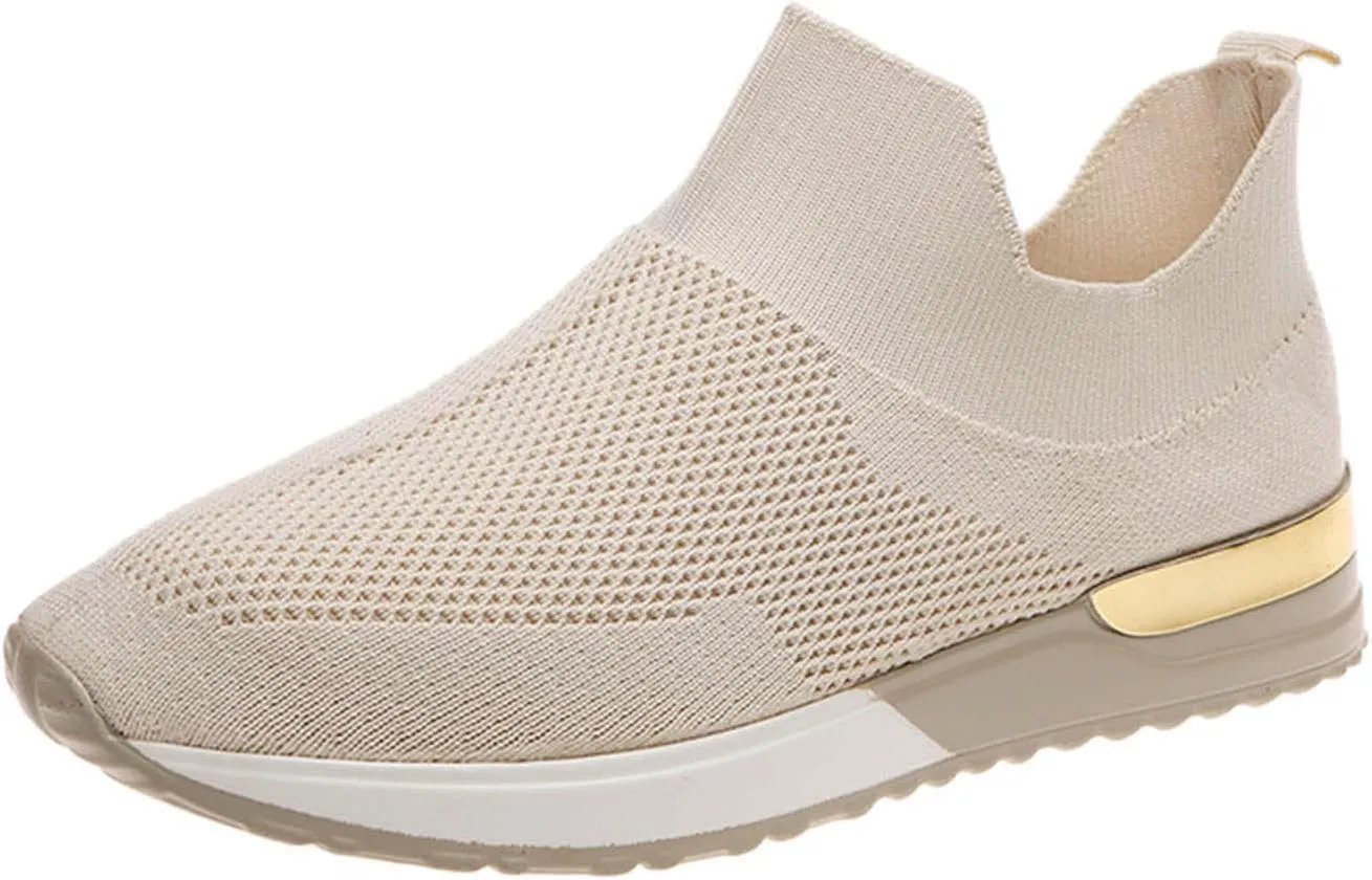 Women's Sneakers Wide Lightweight Work Slip Resistant Breathable Glitter Tennis Shoes Loafers with Arch Support for Women Gym Sneakers for Women