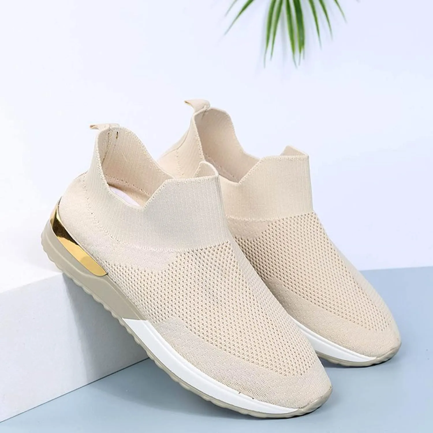Women's Sneakers Wide Lightweight Work Slip Resistant Breathable Glitter Tennis Shoes Loafers with Arch Support for Women Gym Sneakers for Women