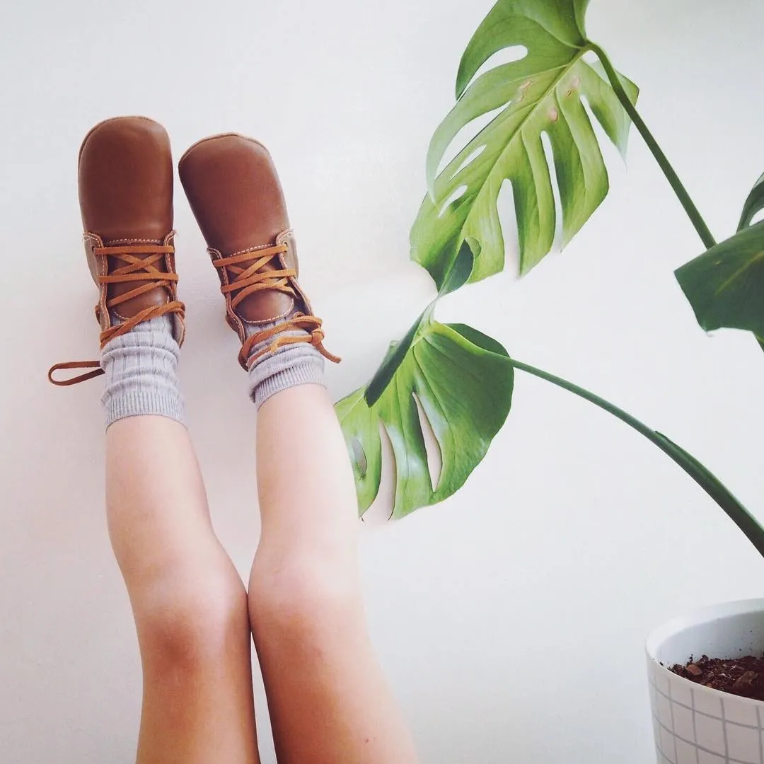 z Baby First Walker Boots - Aspen - Mahogany